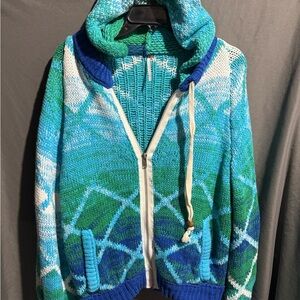 Free People Knit Zip-Up Hoodie